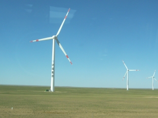 内モンゴルの風車